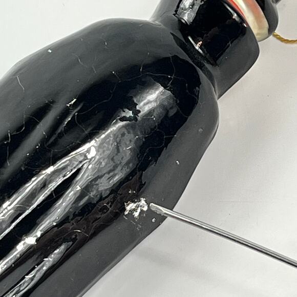 Kurt Adler Polonaise Skeleton Ornament Komozja Glass Halloween 7" Top Hat Rare - Picture 7 of 13